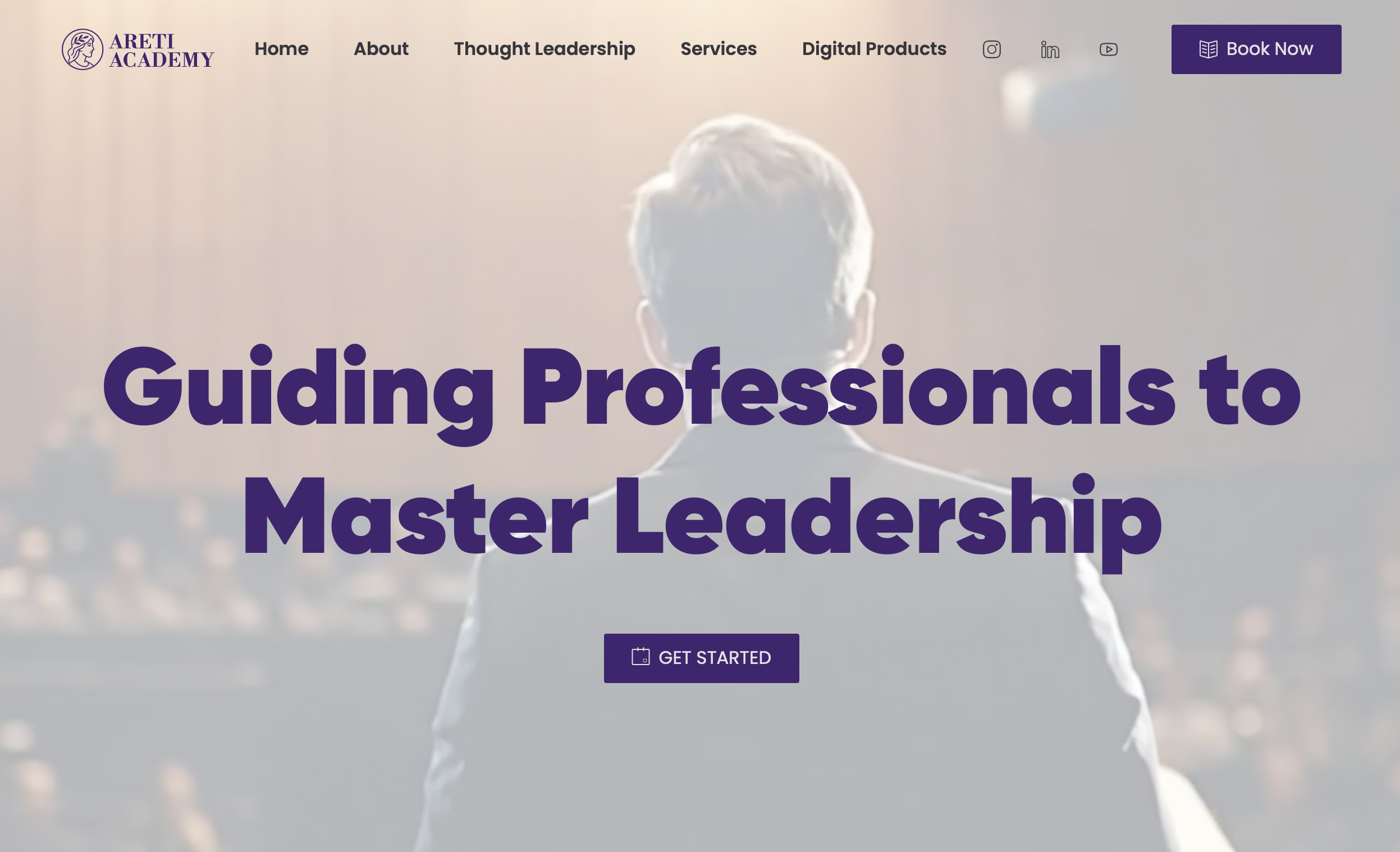 Areti Academy custom website project