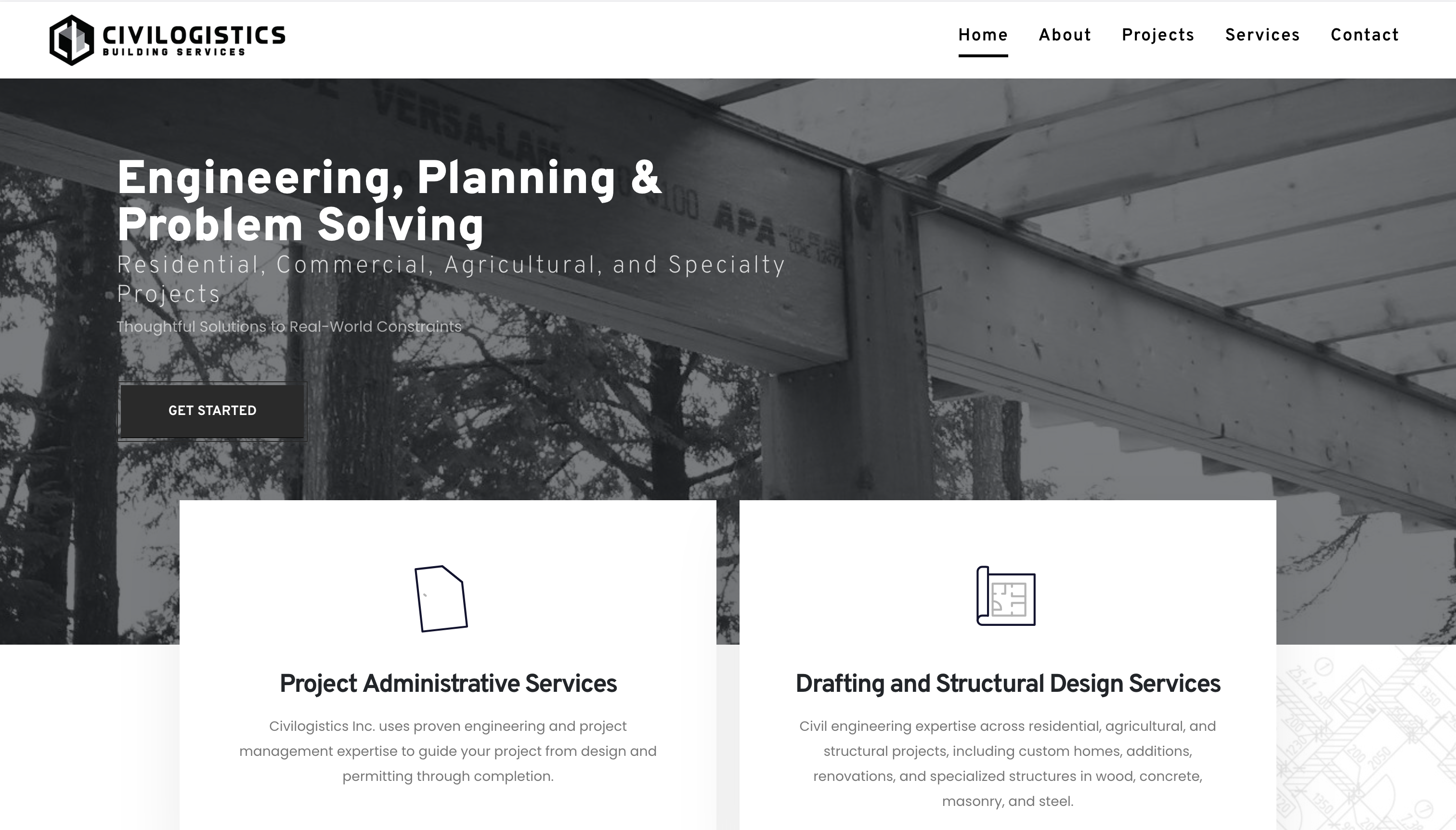 Civilogistics custom website project