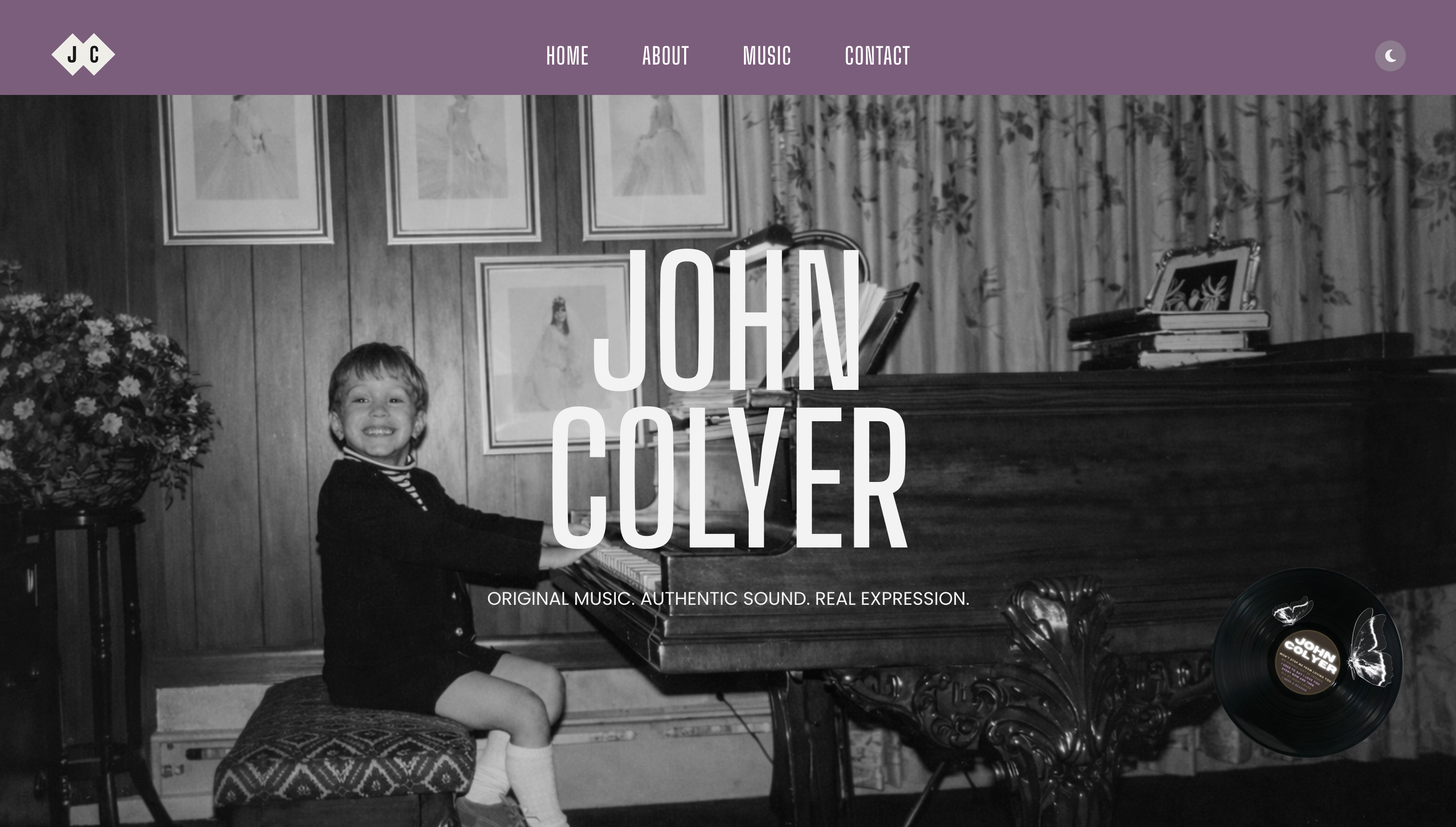 John Colyer custom website project